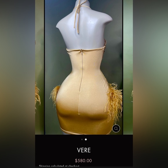 Gold dress xs - Picture 2 of 7